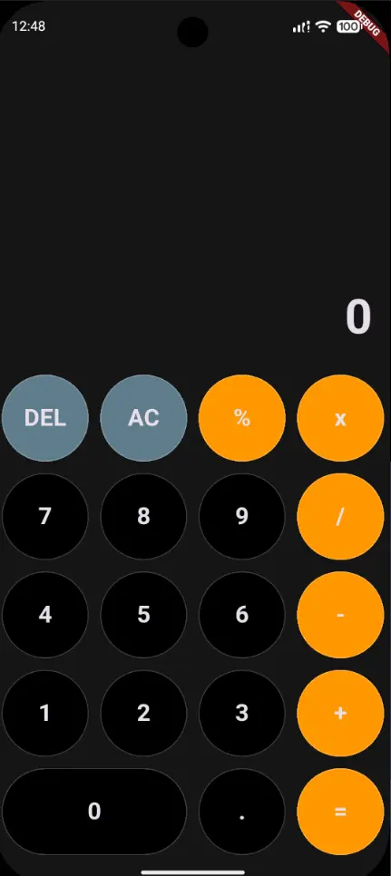 Calculator app as like in IOS